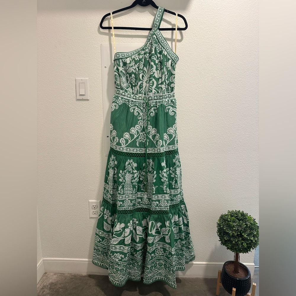 FARM Rio Green One-Shoulder Maxi Dress - Picture 5 of 9